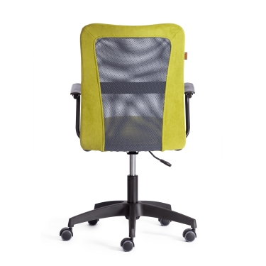 Кресло Tetchair STAFF флок/ткань, олива/серый, 23/W-12