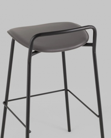 Стул барный Stool Group Mantis экокожа темно-серый