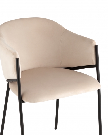 Стул Stool Group Brace велюр Молочный
