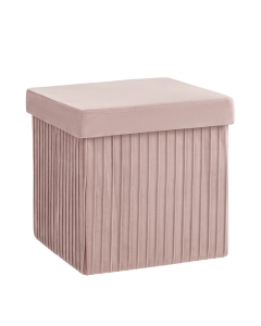 Пуф складной с ящиком Stool Group Store Square Пыльно-розовый