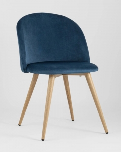 Стул Stool Group Лион велюр голубой 4 шт