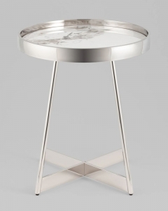 Журнальный стол Stool Group Гера 50х50 см сталь серебро
