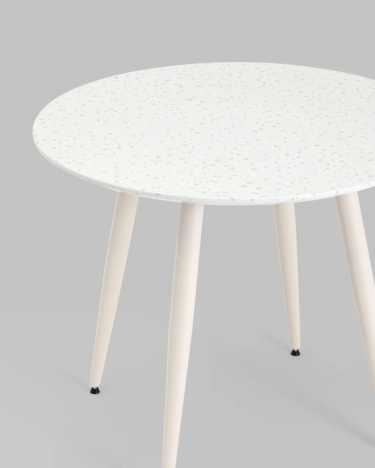 Стол обеденный Stool Group Nymphaea D90 терраццо
