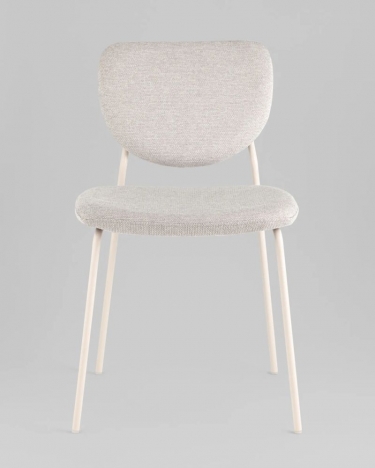 Стул обеденный Stool Group Gigi серый белые ножки