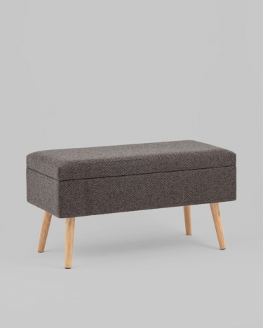Банкетка Stool Group Сторми с ящиком темно-серый