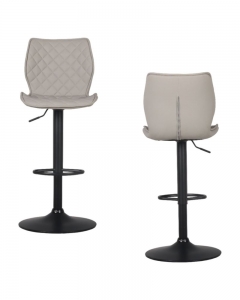 Стул барный Stool Group Dome экокожа серый 2 шт