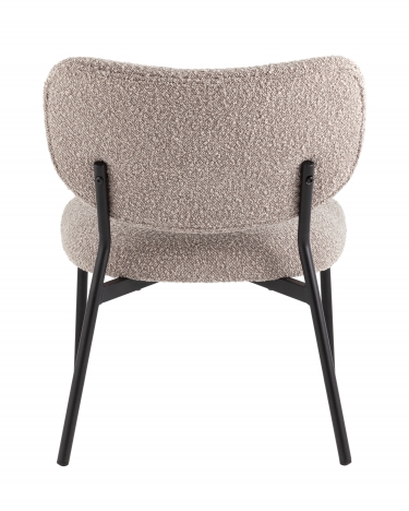 Кресло лаунж Stool Group Jamie букле серый
