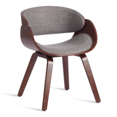 Стул Tetchair LANDO mod.8036 дерево / ткань, 59х53х75 см, орех/серый, Aimcasa 28