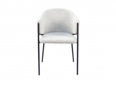 Стул обеденный Stool Group Carmel букле бело-серый