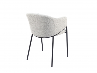 Стул обеденный Stool Group Carmel букле бело-серый