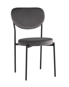 Стул обеденный Stool Group Барбара велюр серый