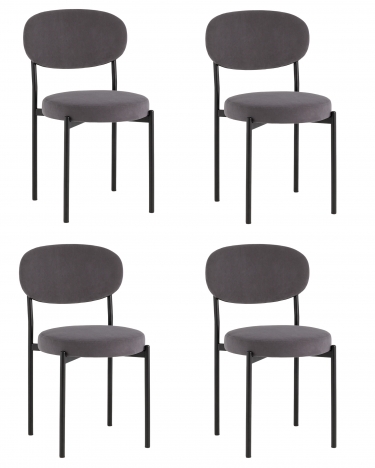 Стул Stool Group Бриф SN NEW велюр темно-серый 4 шт