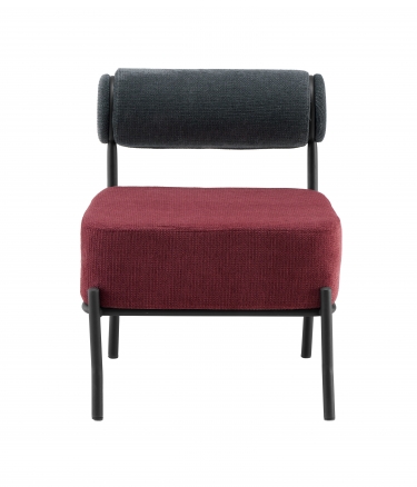 Кресло Stool Group Ponpoun К темно-серый бордо