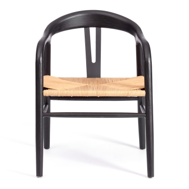 Стул Tetchair VALI дерево вяз, черный, 50х46х77 см