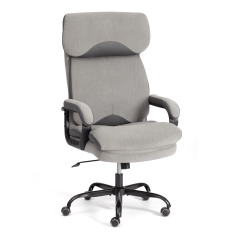 Кресло руководителя Tetchair Duke metal BL велюр, серый, 29/TW-12