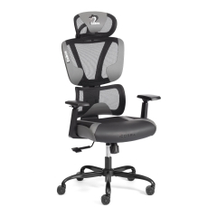 Кресло Tetchair iCobra ткань / иск. кожа, черный / серый