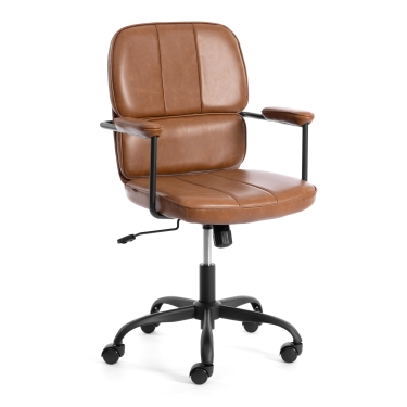 Кресло Tetchair ALPHA иск. кожа, Brown коричневый