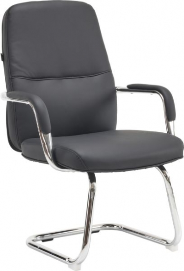 Кресло для посетителей Everprof Everprof Vesta CF Экокожа Черный