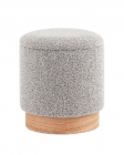 Пуф с ящиком Stool Group Холли XS букле серый