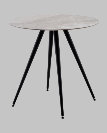 Стол Stool Group Ники круглый столешница керамика Italian light grey 800