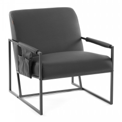 Кресло Tetchair Charli LUX/Чарли Люкс экокожа , Sharp Черный, 70х80х82 см