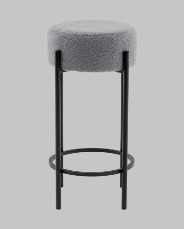 Стул барный Stool Group Беккет букле светло-серый