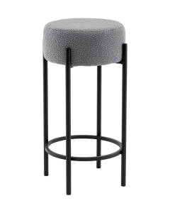 Стул барный Stool Group Беккет букле светло-серый