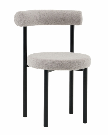 Стул обеденный Stool Group Флорео букле светло-серый