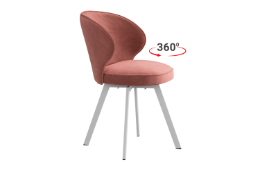Стул Мебельсон Гудвин Т2П вереск велюр/белый