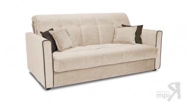 Диван Трия Лего Т1 145х200 Pony Beige микровелюр, бежевый