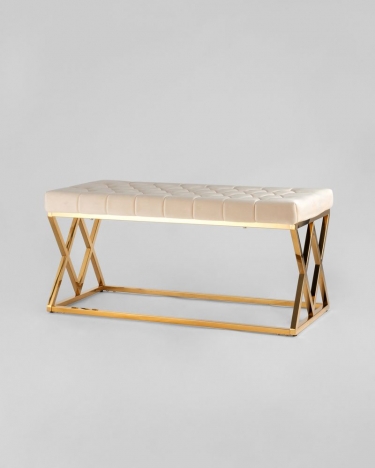 Банкетка Stool Group ИНСИГНИЯ велюр Бежевый