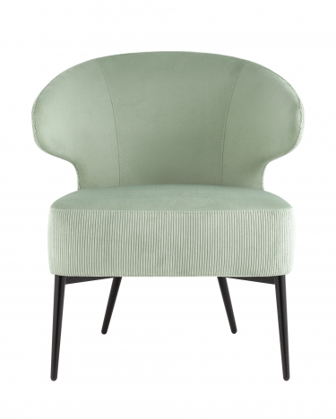 Кресло лаунж Stool Group Royal Stripes велюр Фисташковый