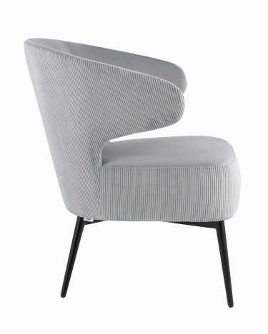Кресло лаунж Stool Group Royal Stripes велюр Фисташковый